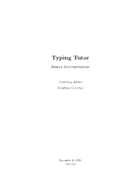 Typing Tutor