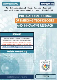 And Innovative Research of Emerging Technologies
