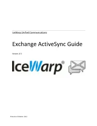 Exchange Activesync Guide