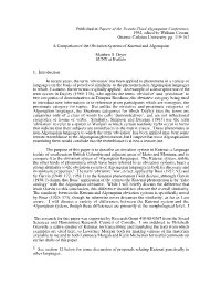 Published in Papers of the Twenty-Third Algonquian Conference, 1992, Edited by William Cowan