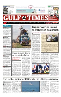Euphoria Grips Sudan As Transition Deal Inked