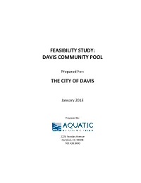 Feasibility Study for the Davis Community Pool in Davis, California