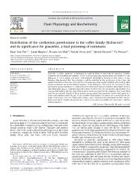 Rubiaceae) and Its Signiﬁcance for Gousiekte, a Fatal Poisoning of Ruminants