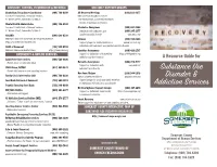 Substance Use Disorder & Addiction Services