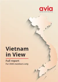 Vietnam in View Full Report for AVIA Members Only