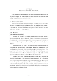 7 CHAPTER II REVIEW of RELATED LITERATURE This Chapter Is The