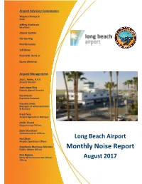 August 2017 Noise Report