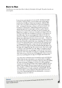 Born to Run the Following Is an Extract from Born to Run by Christopher Mcdougall