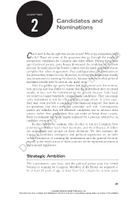 Chapter 2. Candidates and Nominations