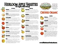 Heirloom Apple Varieties Better Sliced