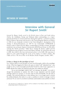 Interview with General Sir Rupert Smith*
