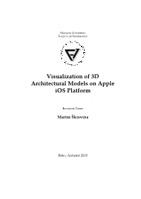 Visualization of 3D Architectural Models on Apple Ios Platform