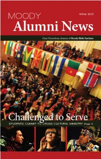 Alumni News Class Notes from Alumni of Moody Bible Institute