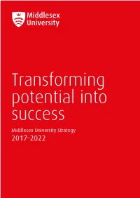 Middlesex University Strategy 2017-2022