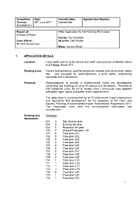 1 Committee: Strategic Development Date: 28Th June 2017 Classification
