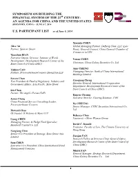 2014 China – US Symposium Participant List