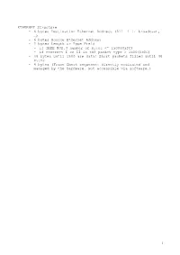 Eth, Ip and TCP Packet Structure
