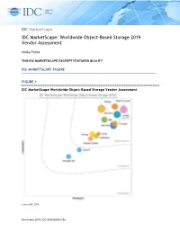 IDC Marketscape IDC Marketscape: Worldwide Object-Based Storage 2019 Vendor Assessment