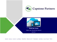 Median Ltm Ebitda Multiples – Saas & Cloud 130
