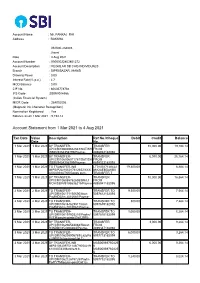 Account Statement from 1 Mar 2021 to 4 Aug 2021