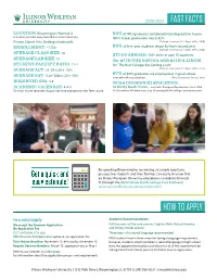 Fast Facts How to Apply
