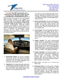 For Sale: New ESP Factory Built Never Delivered Re-Configurable Turbine