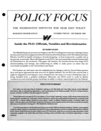 Inside the PLO: Officials, Notables and Revolutionaries