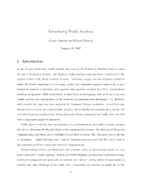 Introducing Traffic Analysis