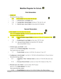 Schulz Register Report