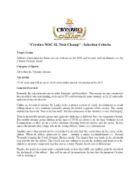 Selection Criteria