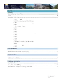 TOPIC Overview Ministry Overview Power Point