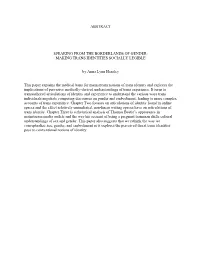 Abstract Speaking from The