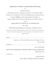 Applications of Machine Learning: Basketball Strategy by Santhosh Narayan B.S. Computer Science, Massachusetts Institute of Tech