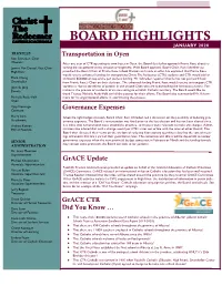 Board Highlights