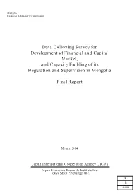 Data Collecting Survey for Development of Financial And