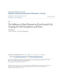 For Alto Saxophone and Piano Wade Howles University of Nebraska - Lincoln, Jwhowles@Gmail.Com