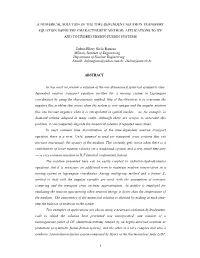 1 a Numerical Solution of the Time-Dependent Neutron