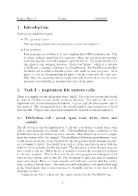 1 Introduction 2 Task I