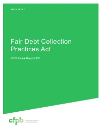 Fair Debt Collection Practices Act