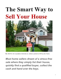 The Smart Way to Sell Your House
