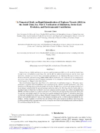 A Numerical Study on Rapid Intensification of Typhoon Vicente