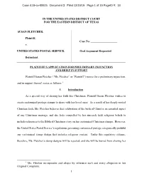 Application for Preliminary Injunction and Brief in Support