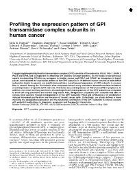 Profiling the Expression Pattern of GPI Transamidase Complex Subunits in Human Cancer