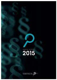 ANNUAL REPORT 2 015 COPY LAYOUT PHOTOS the Norwegian Bureau Newmarketing AS Lars A
