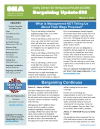 Bargaining Update #38 Bargaining Unit Newsletter March 4, 2021