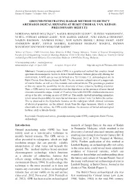 Ground Penetrating Radar Method to Detect Archaeological Remains at Bukit Choras, Yan, Kedah: Preliminary Results