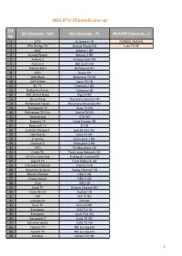 Ines IPTV Channels Line-Up