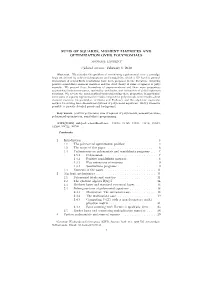 Sums of Squares, Moment Matrices and Optimization Over Polynomials