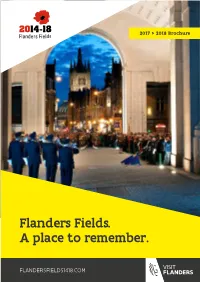 Flanders Fields. a Place to Remember