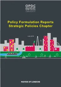Policy Formulation Reports Strategic Policies Chapter